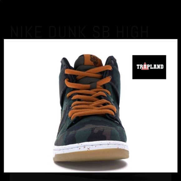 NIKE DUNK SB HIGH FIVEONEO CAMO - Picture 3 of 3